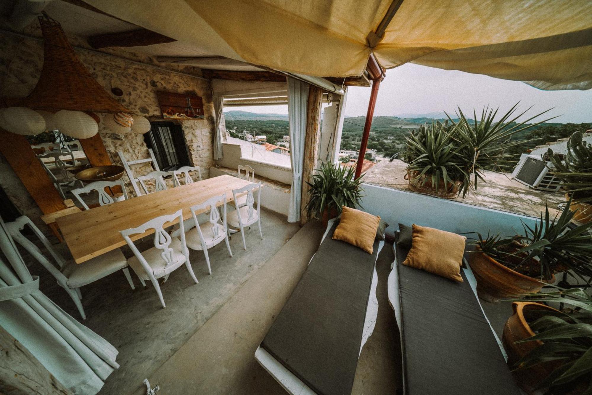 Antonia'S Stonebuilt Mansion With A Private Pool Villa Arménoi Buitenkant foto